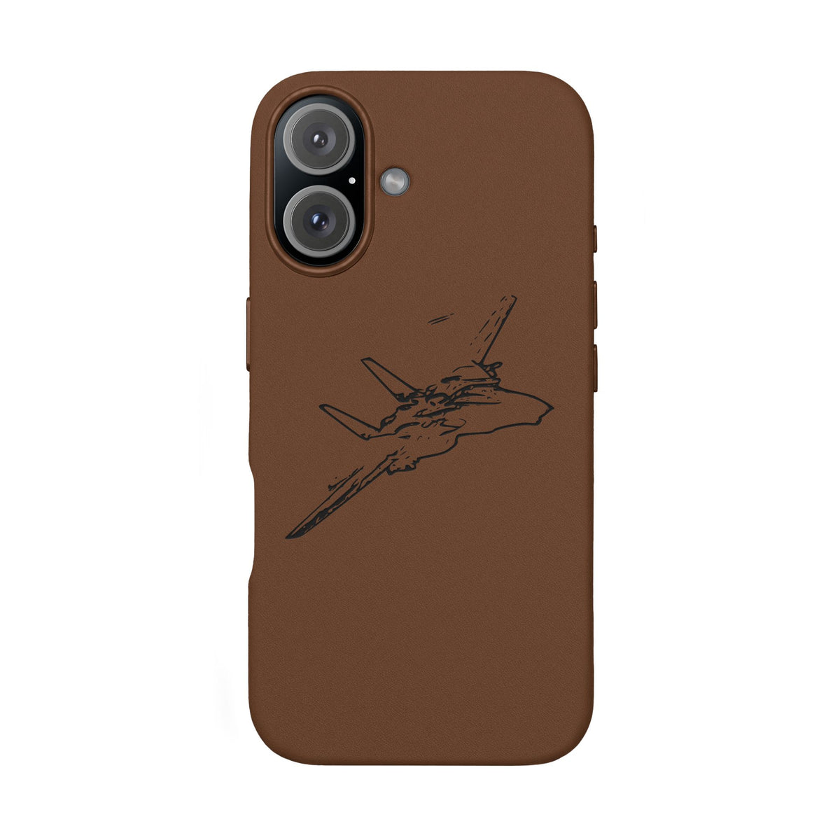 Tomcat Leather Engraved Phone Case