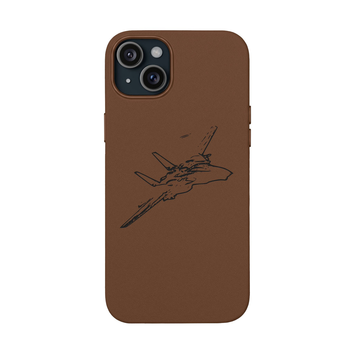 Tomcat Leather Engraved Phone Case