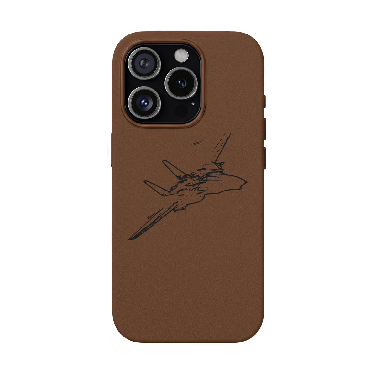 Tomcat Leather Engraved Phone Case