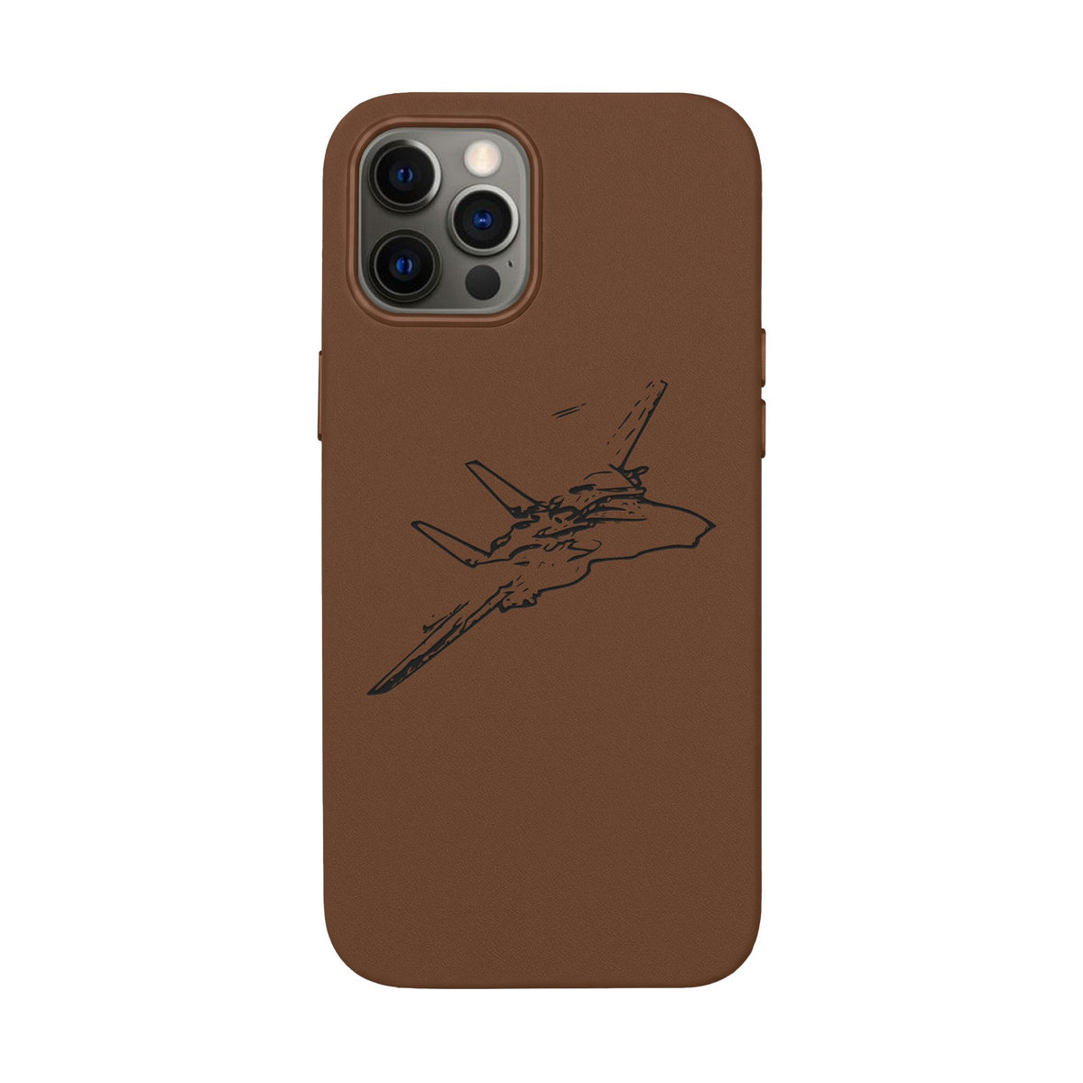 Tomcat Leather Engraved Phone Case