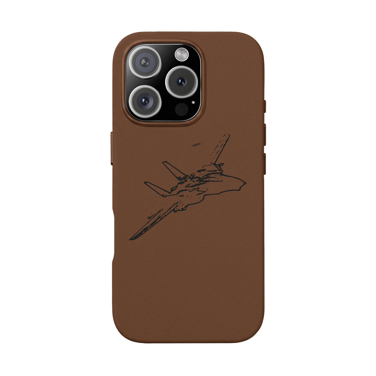 Tomcat Leather Engraved Phone Case