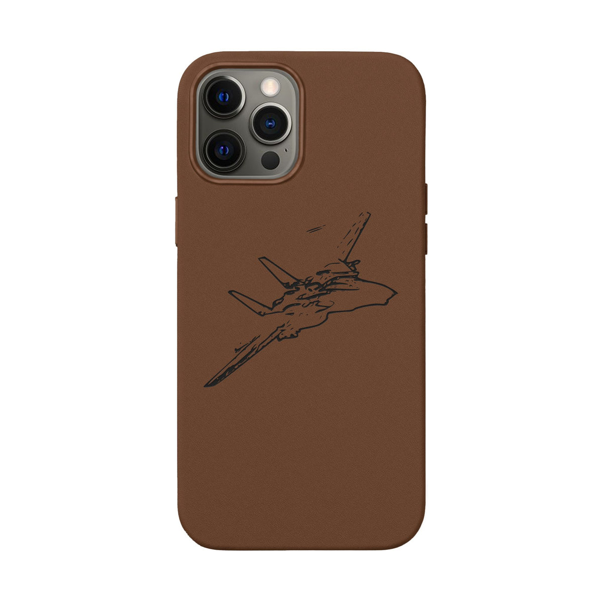 Tomcat Leather Engraved Phone Case