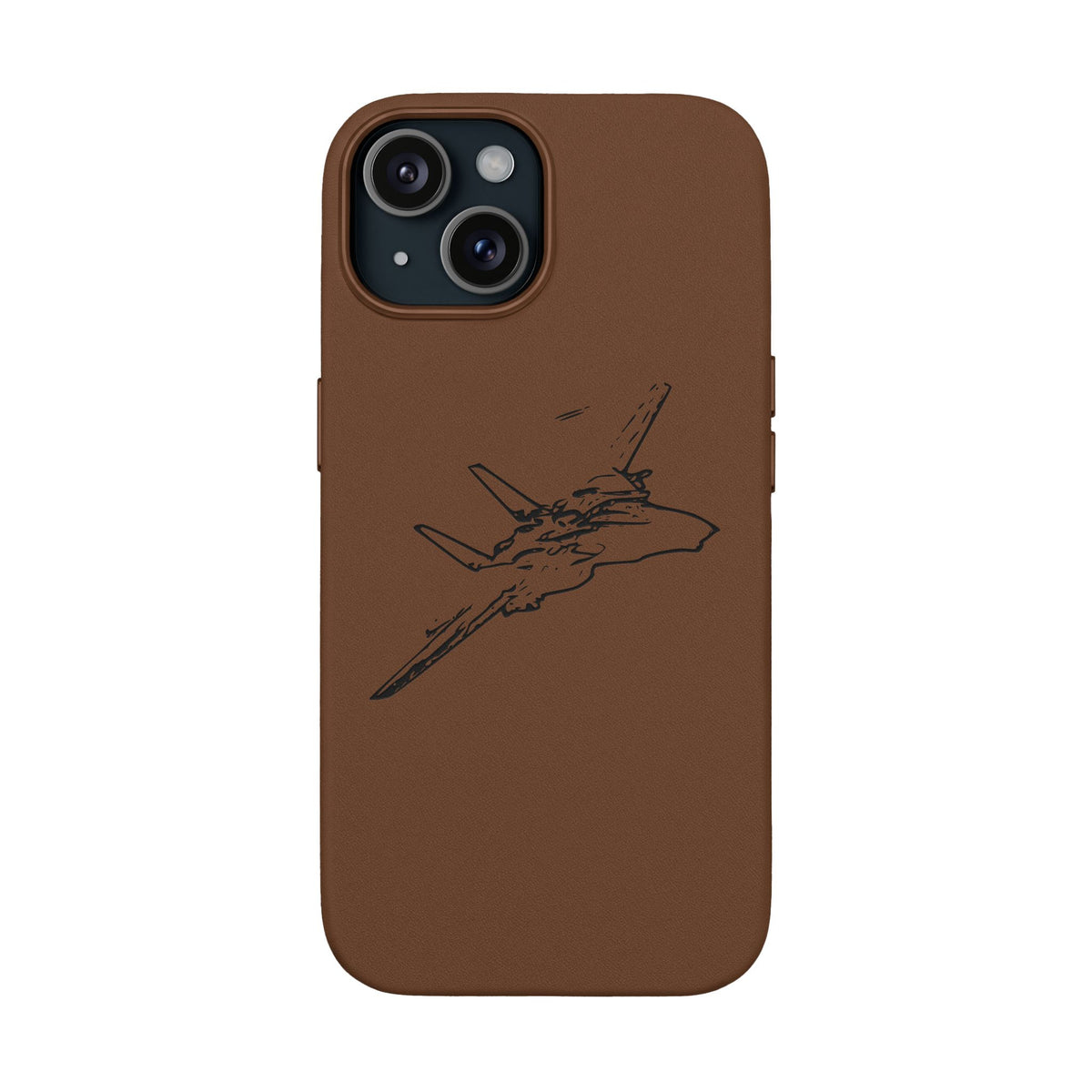 Tomcat Leather Engraved Phone Case