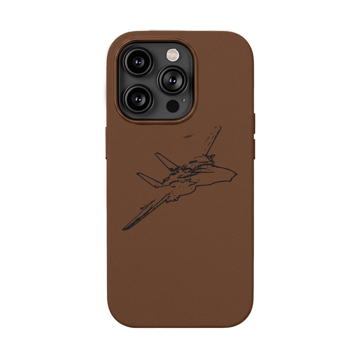 Tomcat Leather Engraved Phone Case