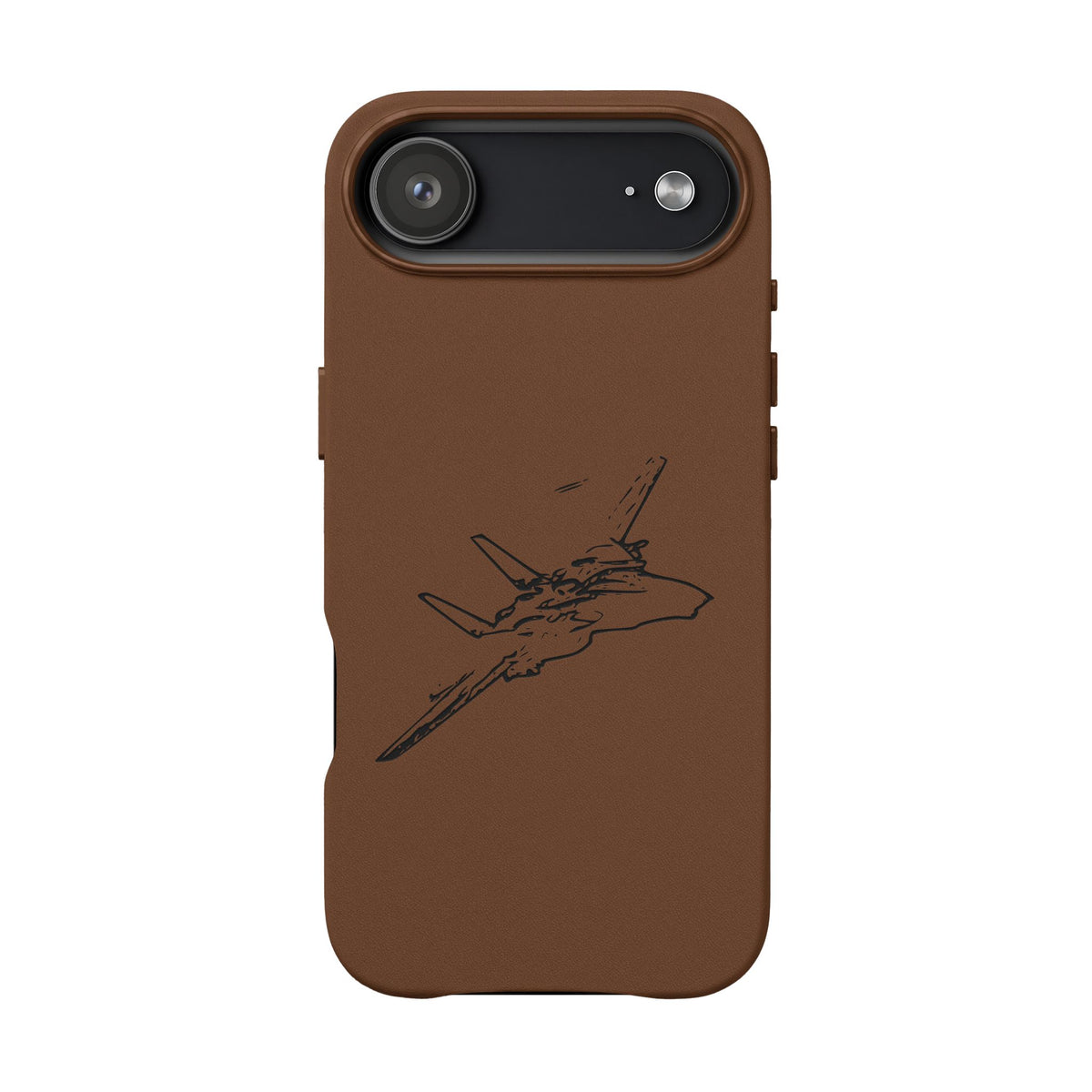 Tomcat Leather Engraved Phone Case