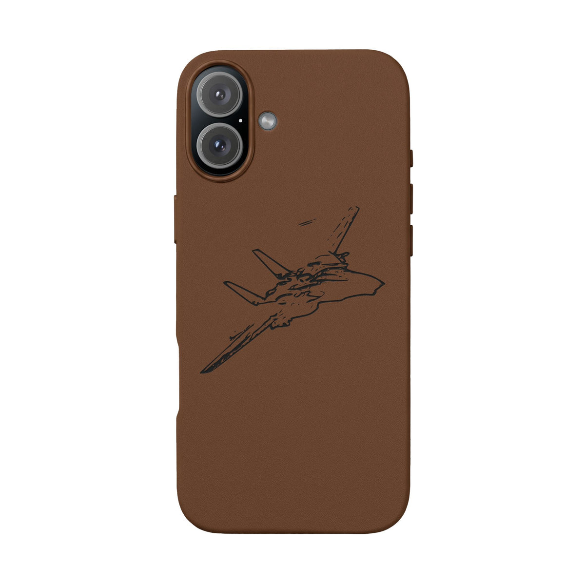 Tomcat Leather Engraved Phone Case