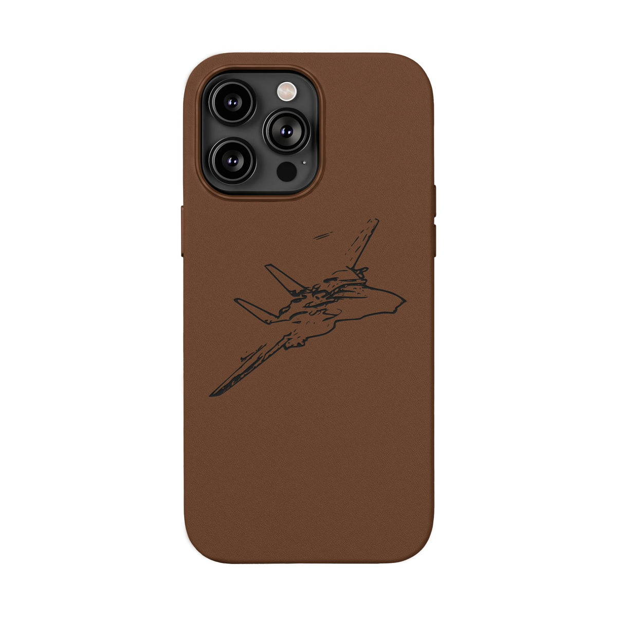 Tomcat Leather Engraved Phone Case