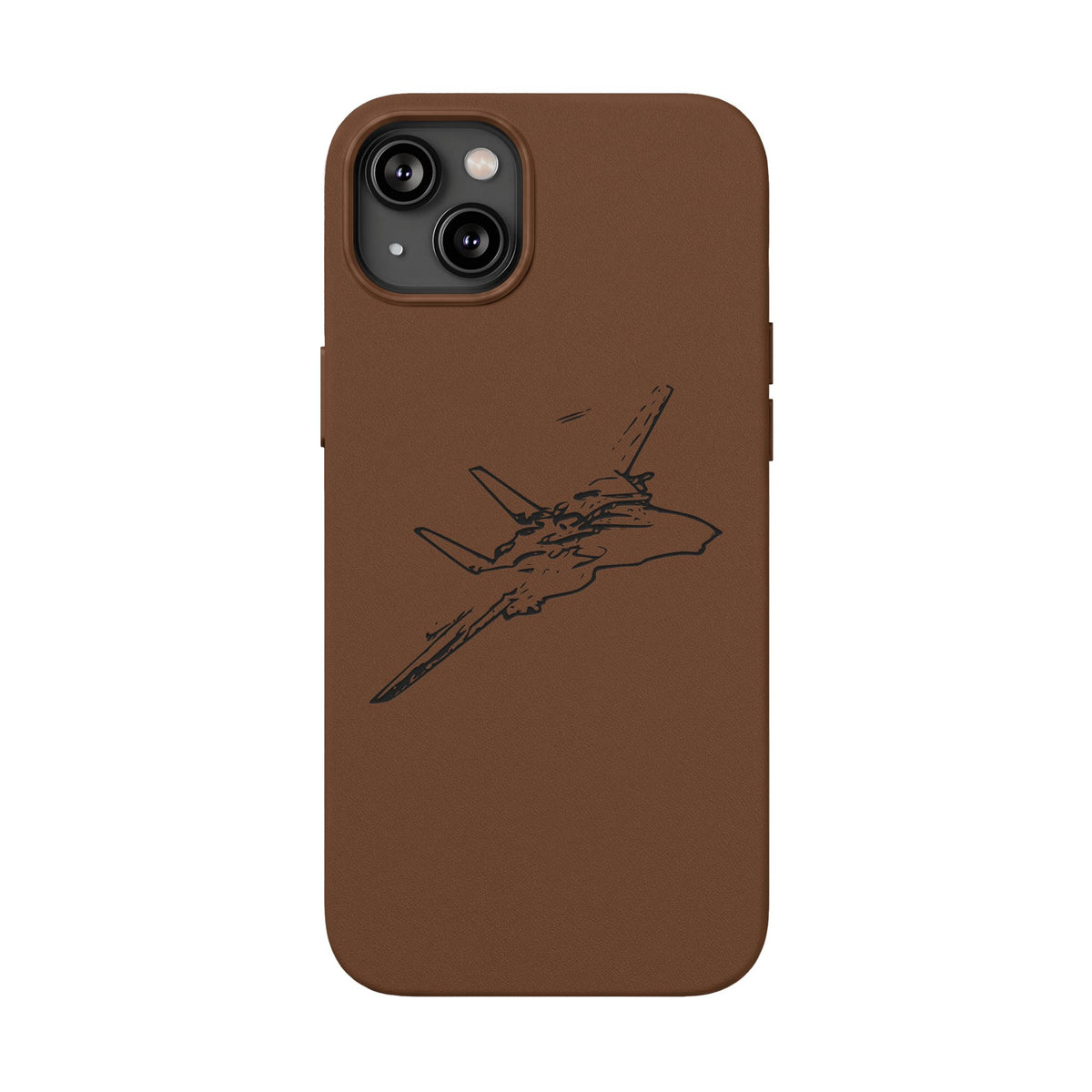 Tomcat Leather Engraved Phone Case