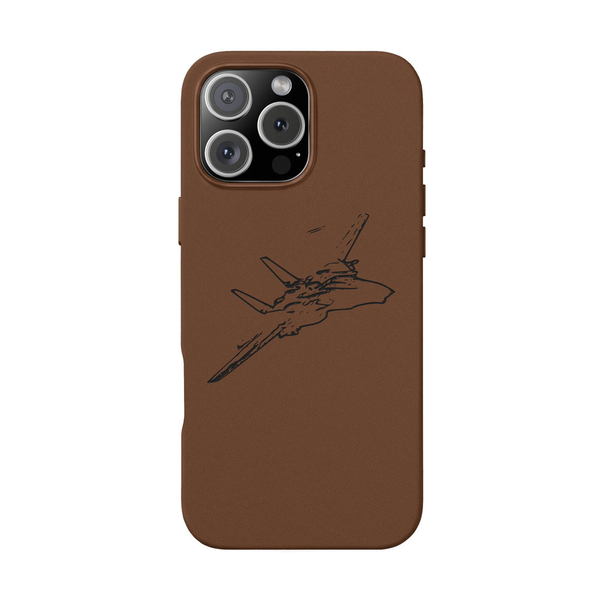 Tomcat Leather Engraved Phone Case