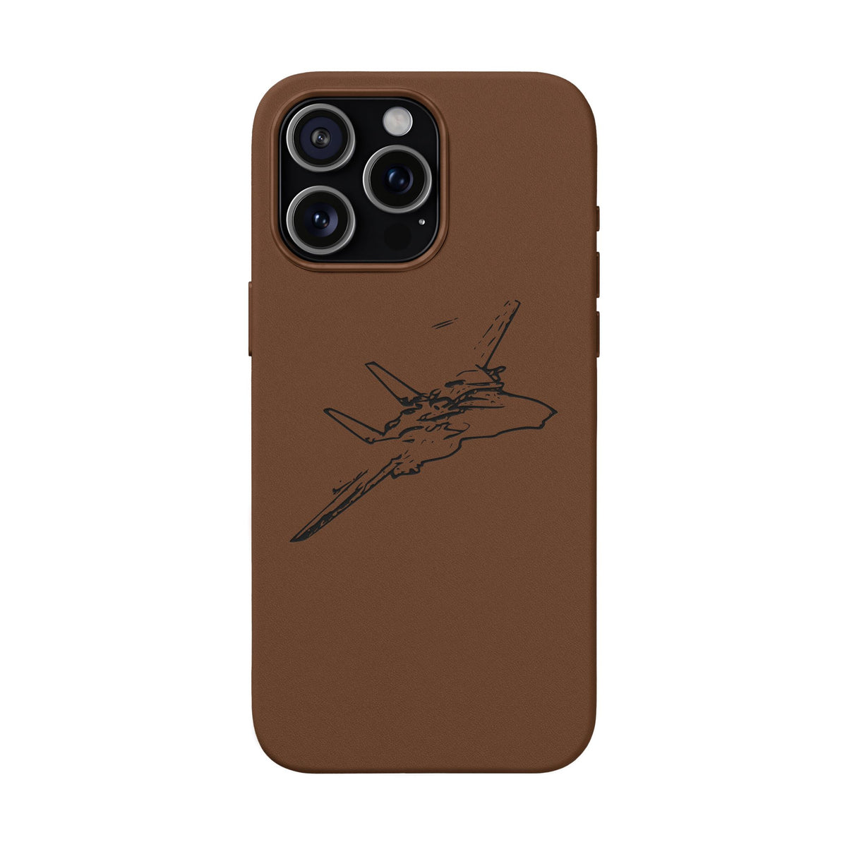 Tomcat Leather Engraved Phone Case