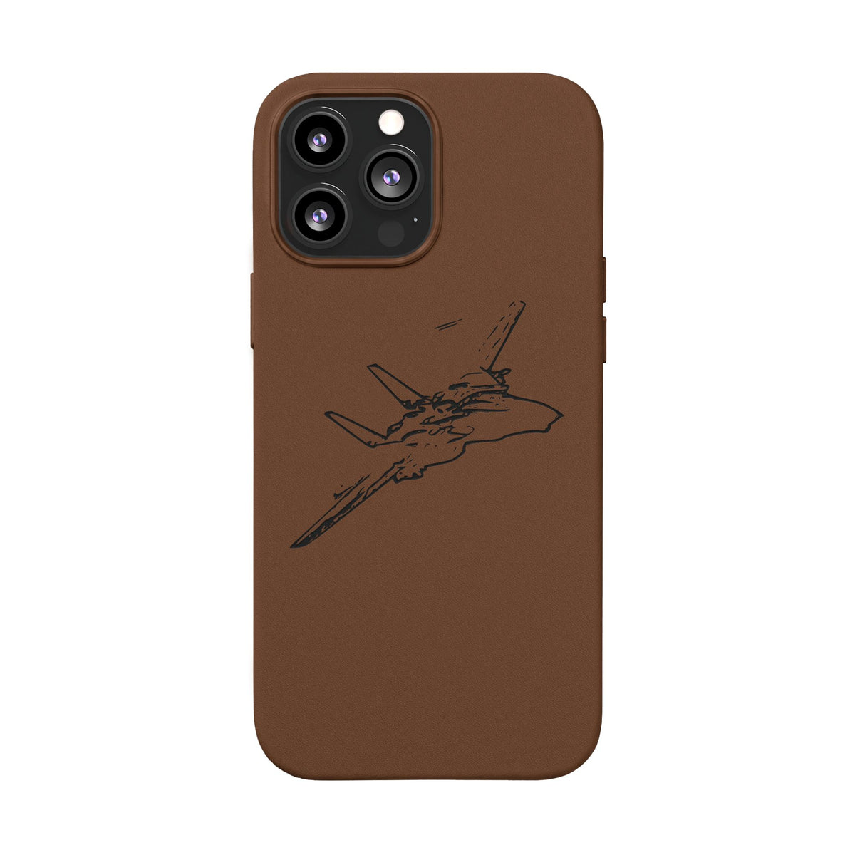 Tomcat Leather Engraved Phone Case