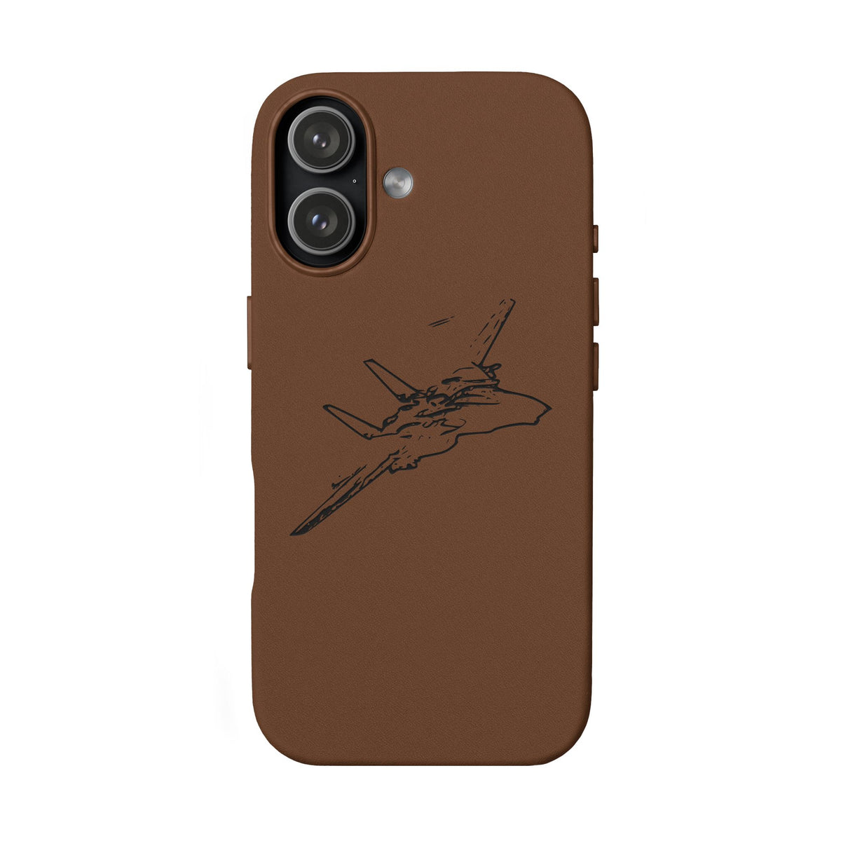 Tomcat Leather Engraved Phone Case