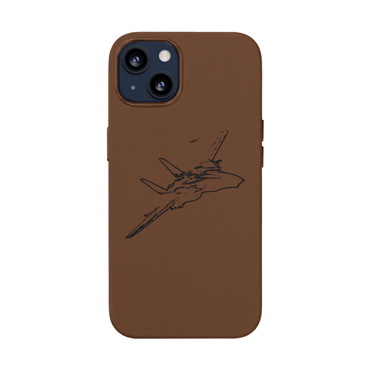 Tomcat Leather Engraved Phone Case